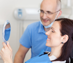 примерка зубных протезов